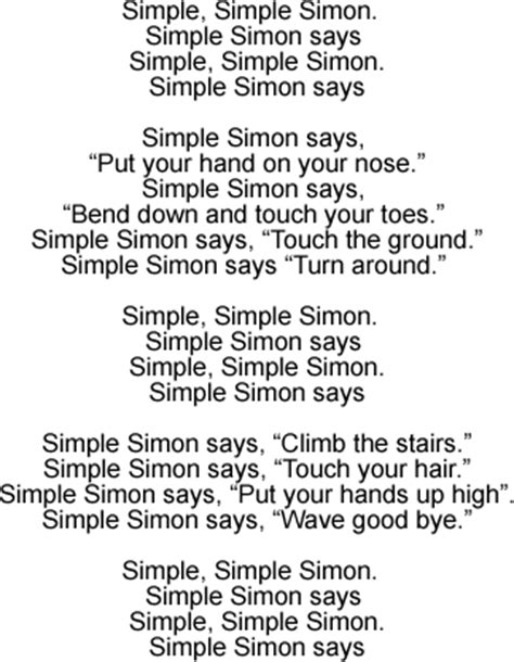 Simon says lyrics megan